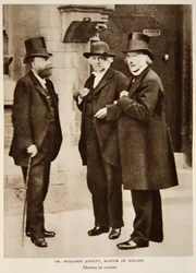 Dr. Benjamin Jowett, a Balliol mestere, fénykép a The Times-ból (szépia fotó)